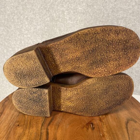 👞 Vintage 70s Two-Tone Brogue Oxfords Men’s 10 – Mod Rockabilly Style 🤎 - Picture 13 of 14